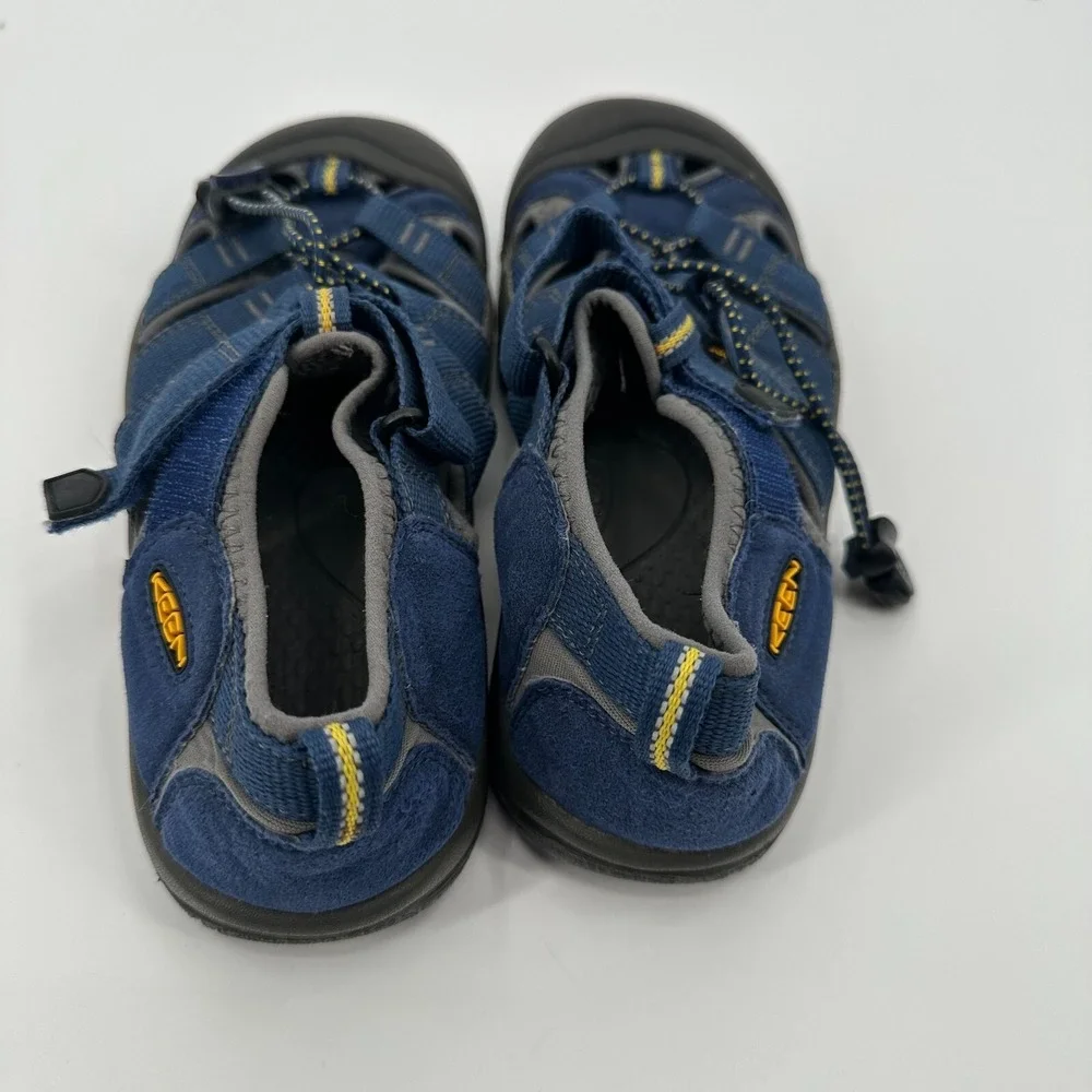 Keen Newport H2 Hiking Sandals Kid's Size 4 Blue Waterproof Bungee Cinch 1009962